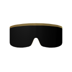 Black and Gold Visor