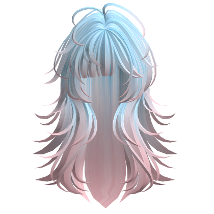 Bubblegum Pastel Pink Blue Anime Hair Roblox item