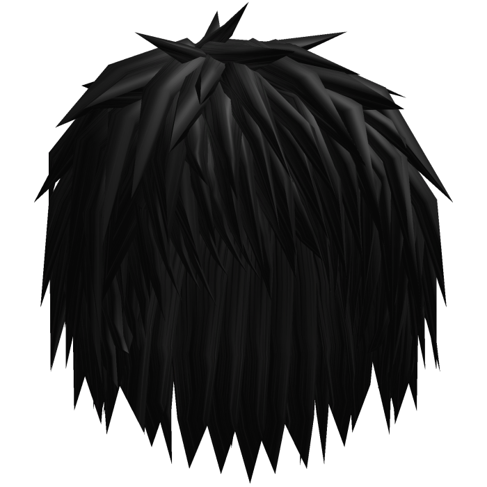 Emo Black Hair w/ Short Bangs