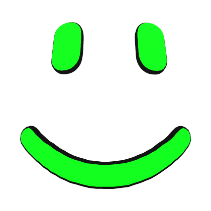 Green Neon Smile Face (3D) Roblox item