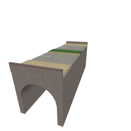 Bridge Support with Road