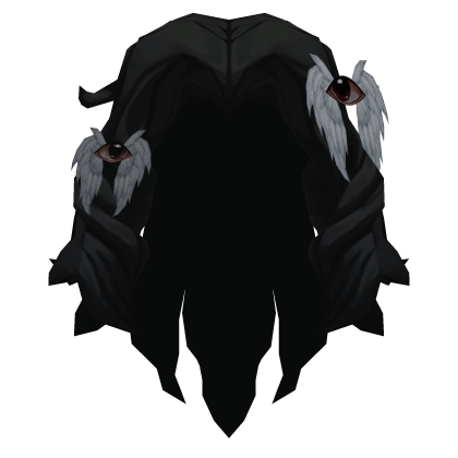 {ANIMATED} Weirdcore Angel Eyes Black Hair {👁}