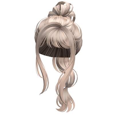 Platinum Blonde Bubble Braided Ponytail Roblox item