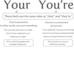 you're