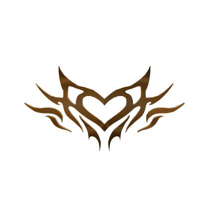 Gold Fire Heart Crown Y2k
