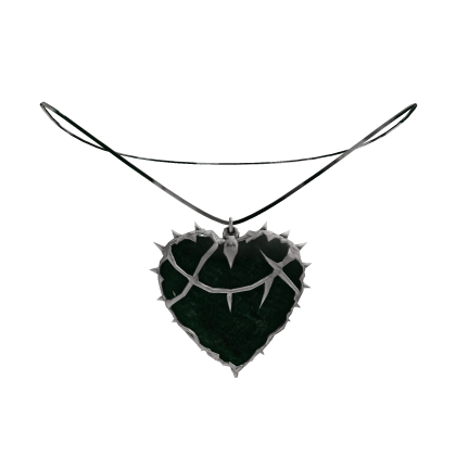 Gothic Green Heart Pendant
