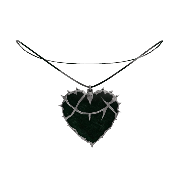 Gothic Green Heart Pendant