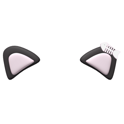 Kawaii Fish Skeleton Cat Ears