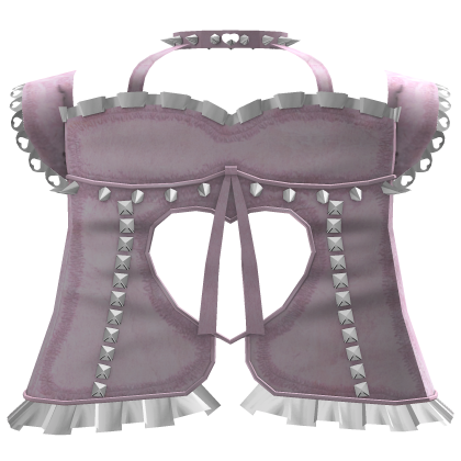pink gothic laced corset Roblox item