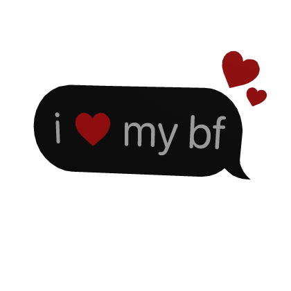 i heart my bf boyfriend love my best friend text