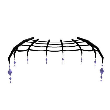🖤🕸️ Spider's Grace crystal web skirt - Purple