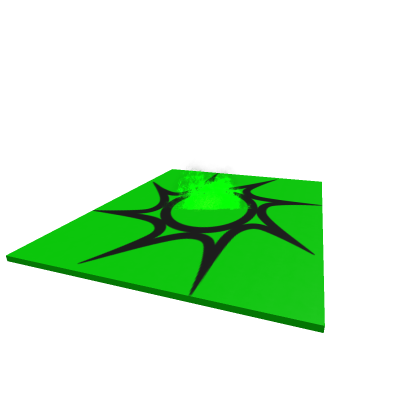massive green flaming spawn