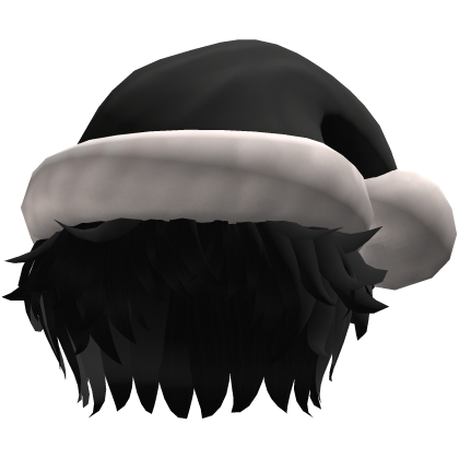 Santa Hat with Messy Hair