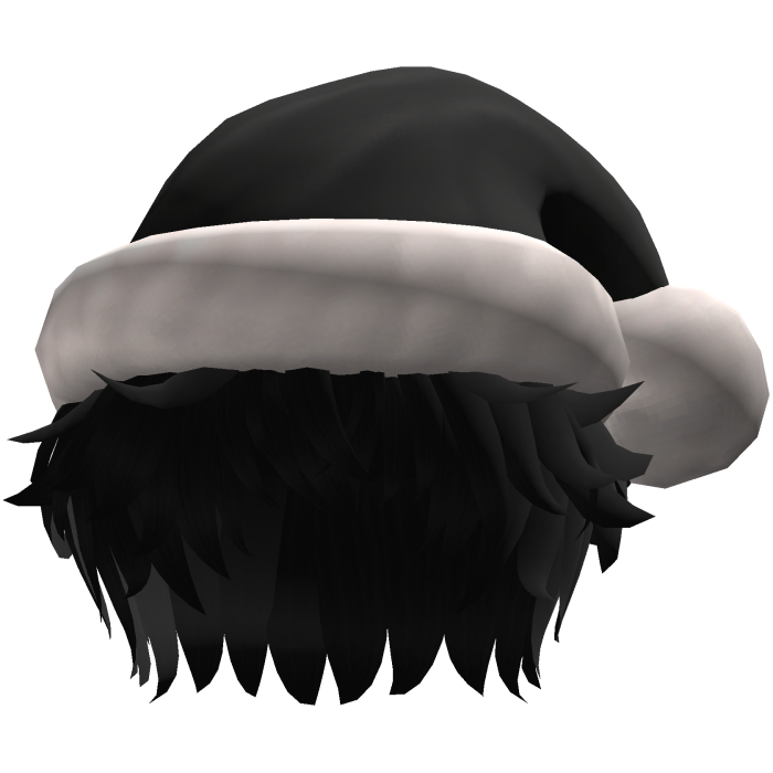Santa Hat with Messy Hair