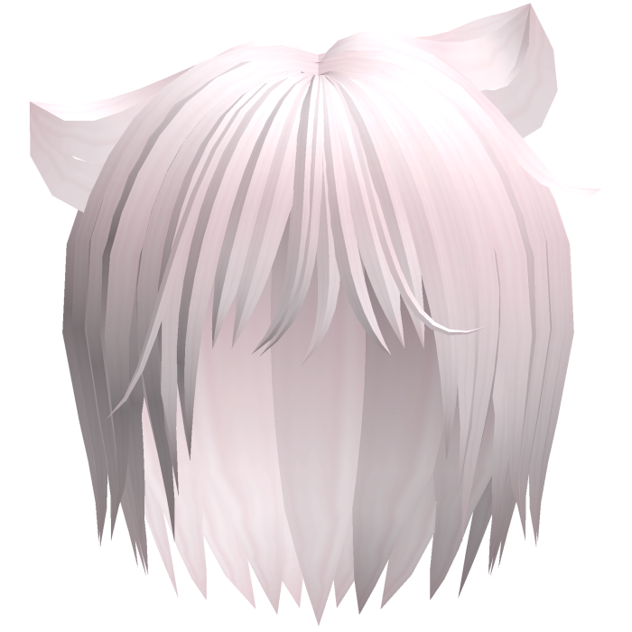 messy cute emo vkei catboy hair in pastel pink