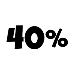 40%