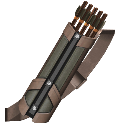 Leather Tactical Quiver with Shoulder Strap