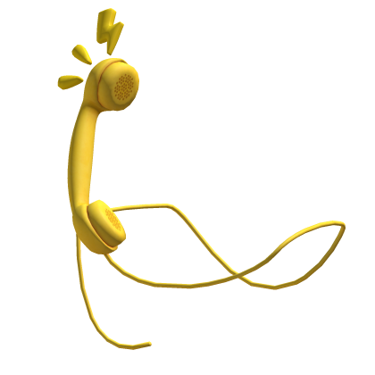 yellow cute wired telephone thumbnail