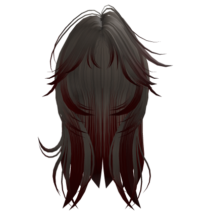Ash/Red Grunge Y2K Layered Shaggy Wolfcut Roblox item