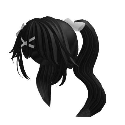 Black Ribbon Hair