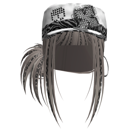 Gyaru Hair w/ Cap & Earrings