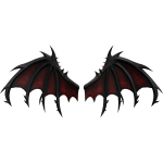 Crimson Shadowpiercer Wings