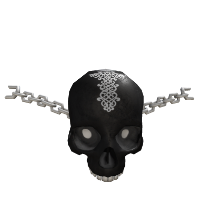 Sakura Antlers Skull Chains Add On Black and White Roblox item