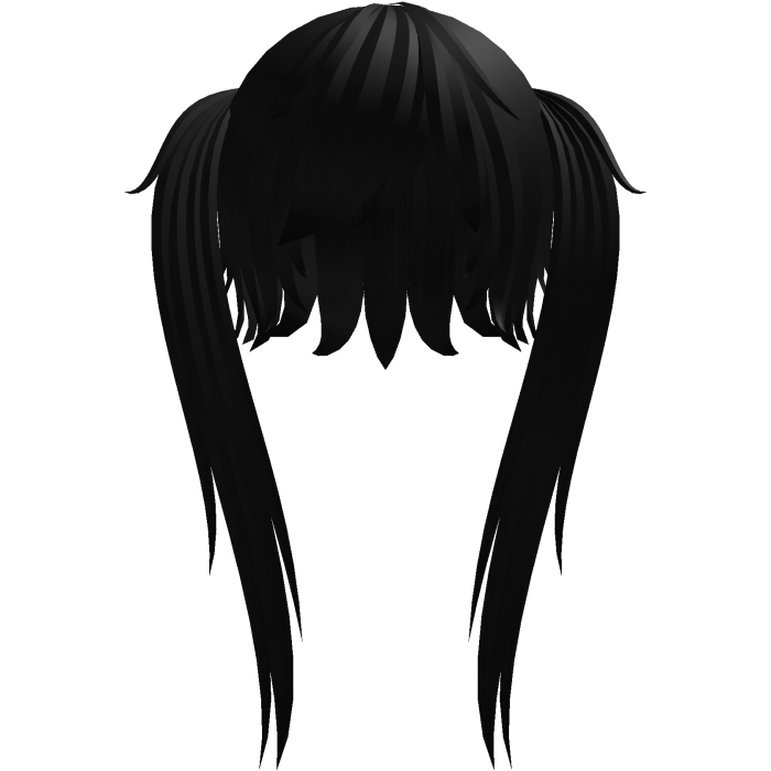 Cute Niche Emo Vkei Moe Black Scene Anime Pigtails