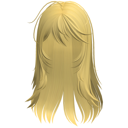 Wispy Rainy Day Messy Emo Hair Yellow Roblox item