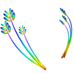 Seasonal Rainbow Wheat Tuft Antenna