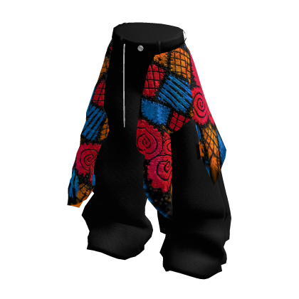 iBLOX - Y2K Patchwork Layered Baggy Pants