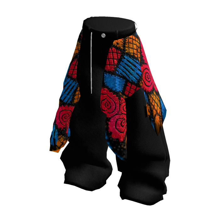 iBLOX - Y2K Patchwork Layered Baggy Pants