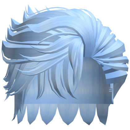 Messy Side Swept Emo Hair (Blue) Roblox item