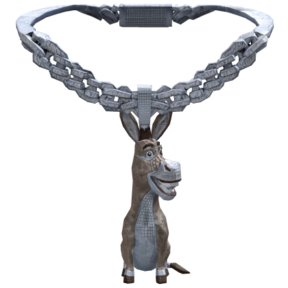Iced Out Donkey Chain Shrek 3.0