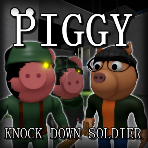 Piggy: Knock Down Soldiers Simulator official Roblox game thumbnail