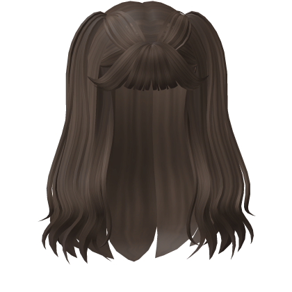 Soft Girl Wavy Pigtails (Brown) Roblox item