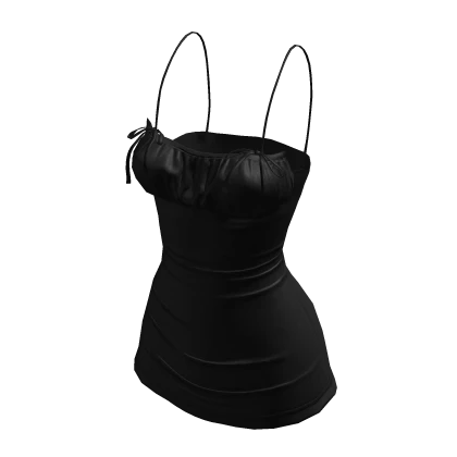 black mini dress with mesh sleeves Dyer Sheer Sleeve Mini Dress Black