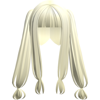 kawaii japanese straight pigtails pastel yellow