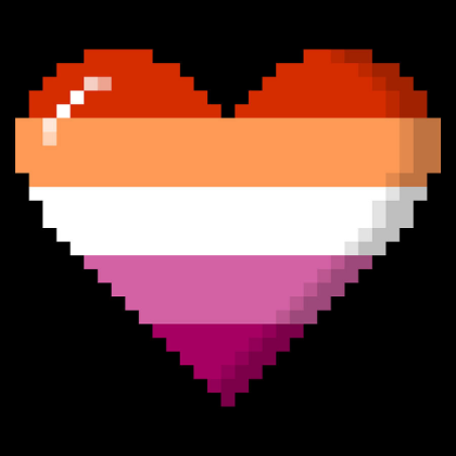 Pixelated Lesbian Heart ♥ Roblox decal