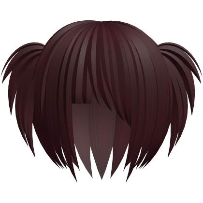 messy scene emo vkei pigtails red