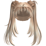 Flowing Long Light Brown Anime Buns Hair • DD21