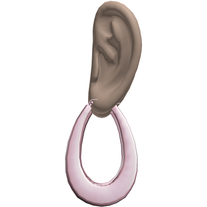 Pink 2000s Teardrop Earrings Ears