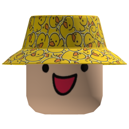 Duck Bucket Hat with Derpy Face Roblox item