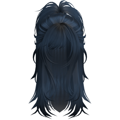 Wolfcut Spikey Half Up Midnight