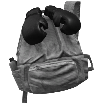 White Boxing Glove Grunge Backpack 1.0