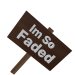 Faded Sign