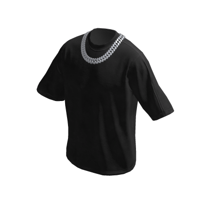 Black Shirt ☆ Cuban Chain