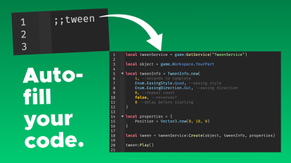 ScriptQuicker - Auto-fill your code with macros preview 1