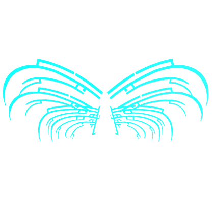 Cyan T.R.I Reworked Plasma Big Wings [ Glow ] Roblox item