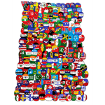 epic cool group countryballs